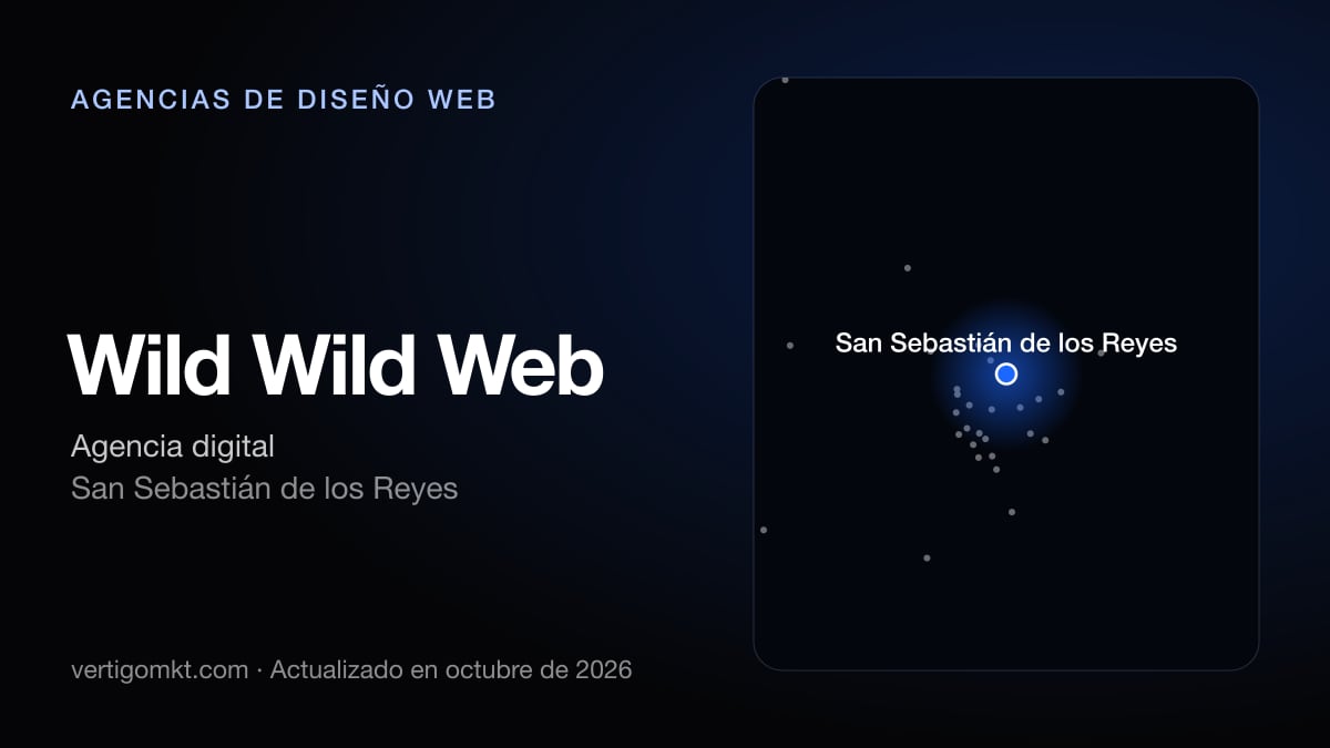 Wild Wild Web, diseño web en San Sebastián de los Reyes: puesto 4 del ranking de las mejores agencias de diseño web en Collado Villalba