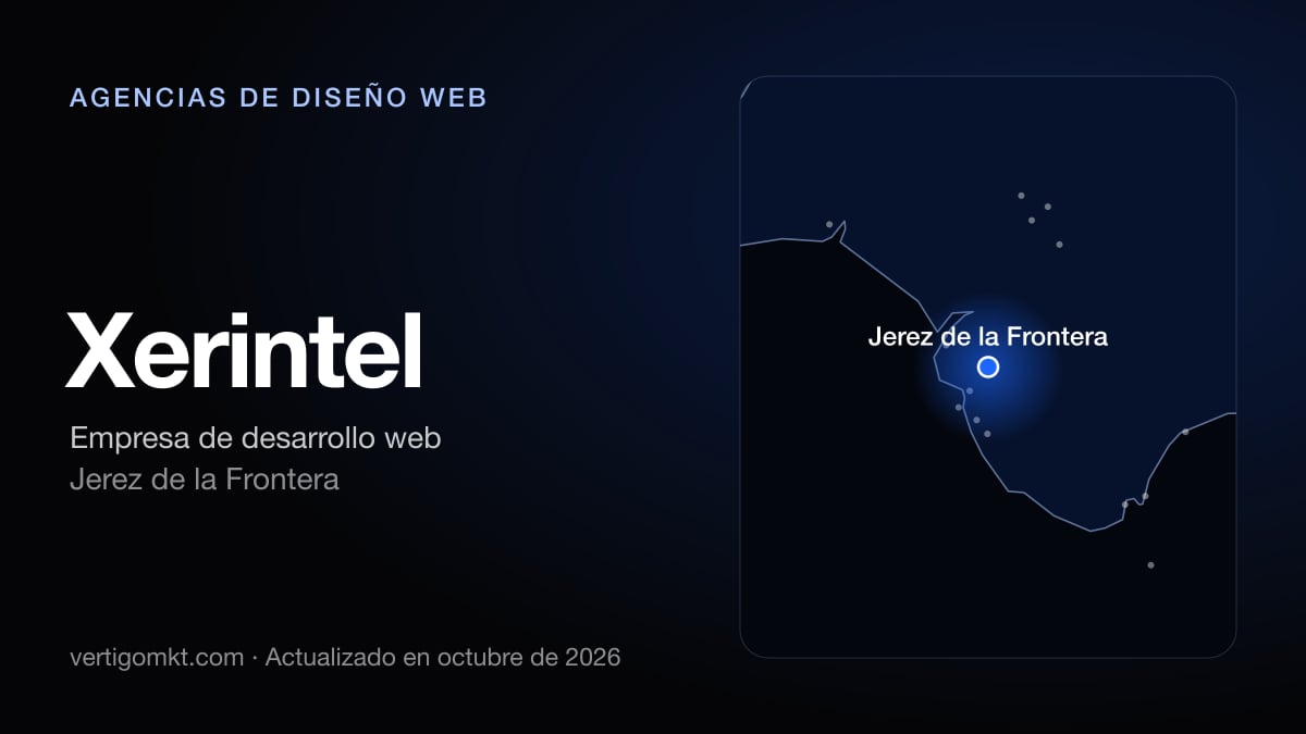 Mejores agencias de diseño web en España, puesto 8: Xerintel, con sede en Jerez de la Frontera