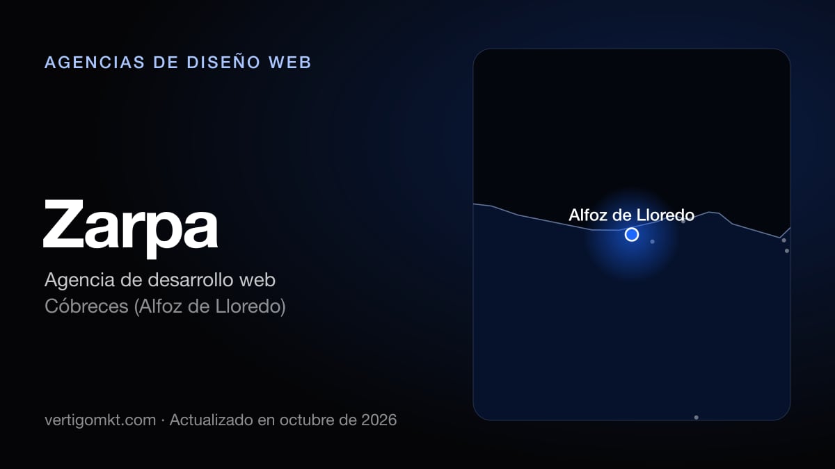 Zarpa, diseño web en Cóbreces (Alfoz de Lloredo): puesto 5 del ranking de las mejores agencias de diseño web en Torrelavega