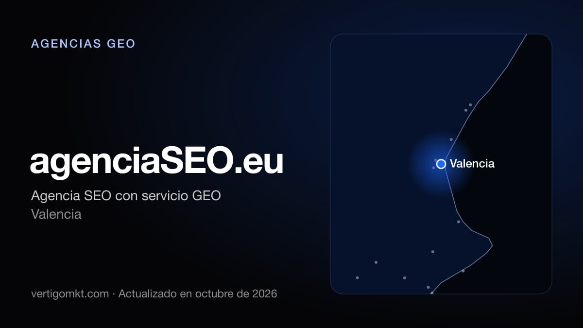 agenciaSEO.eu (Valencia), puesto 5 entre las mejores agencias GEO de Gandia
