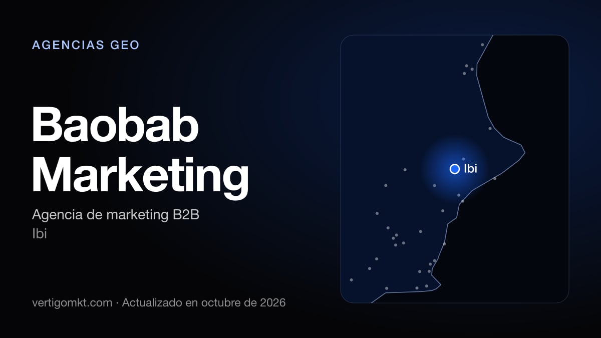 Mejores agencias GEO en Alicante, puesto 10: Baobab Marketing, con sede en Ibi