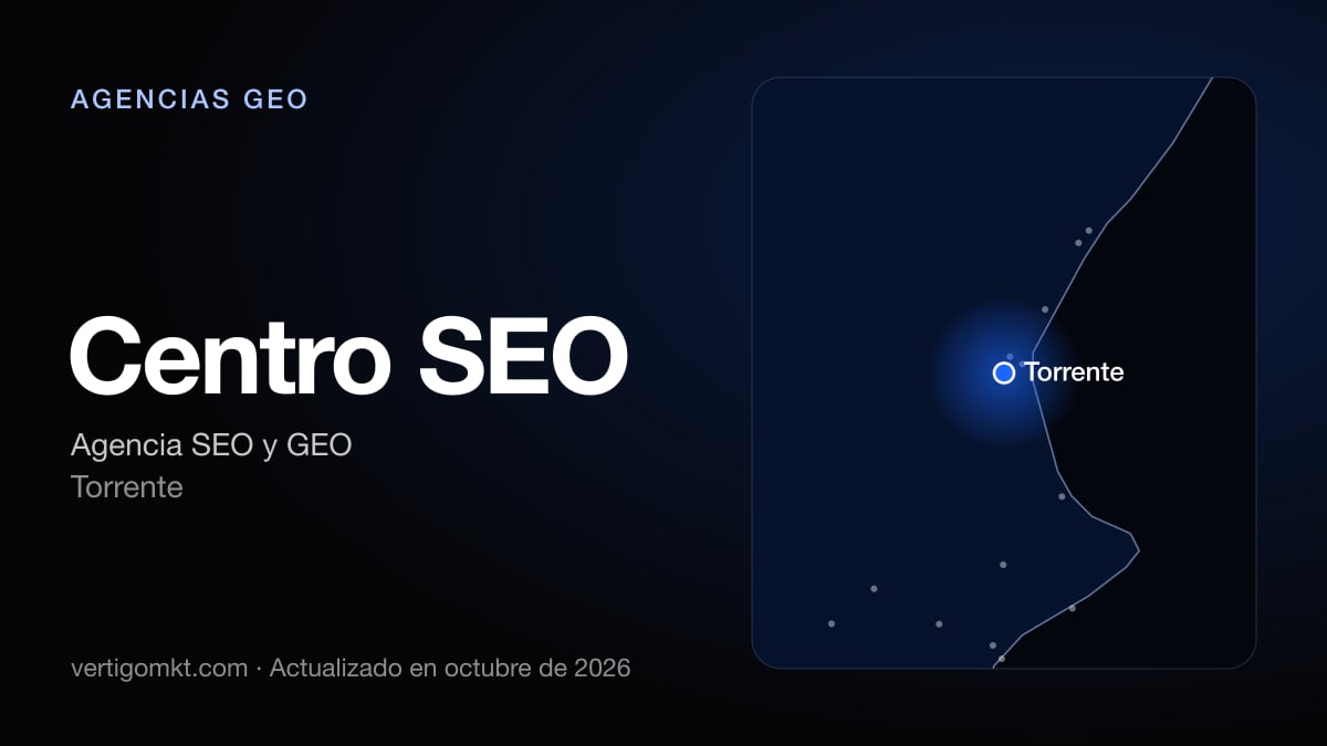 Centro SEO, con sede en Torrente: puesto 8 del ranking de las mejores agencias GEO en Gandia