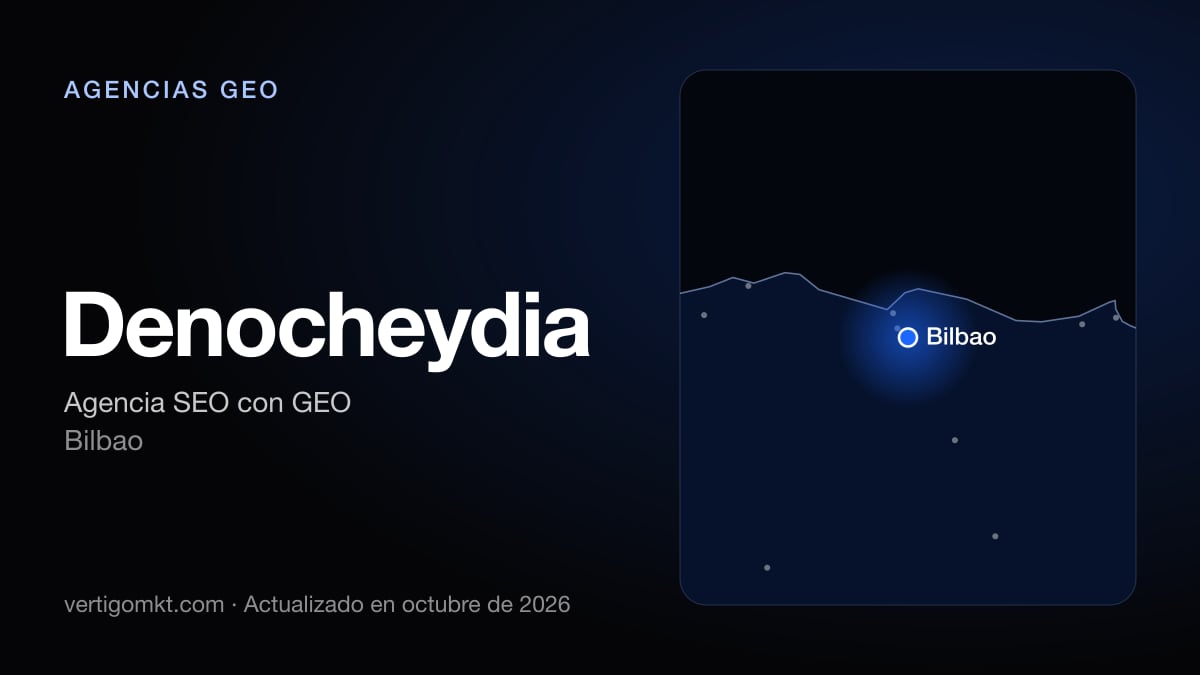 Mejores agencias GEO en Bilbao, puesto 6: Denocheydia, con sede en Bilbao