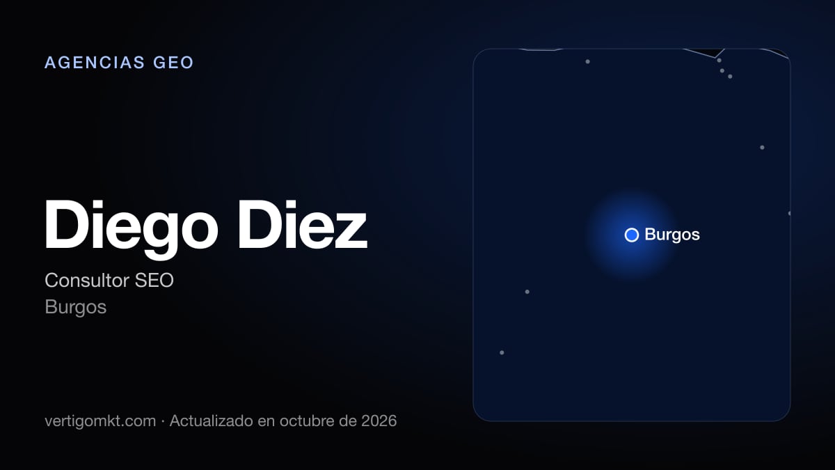 Diego Diez (Burgos), puesto 6 entre las mejores agencias GEO de Burgos
