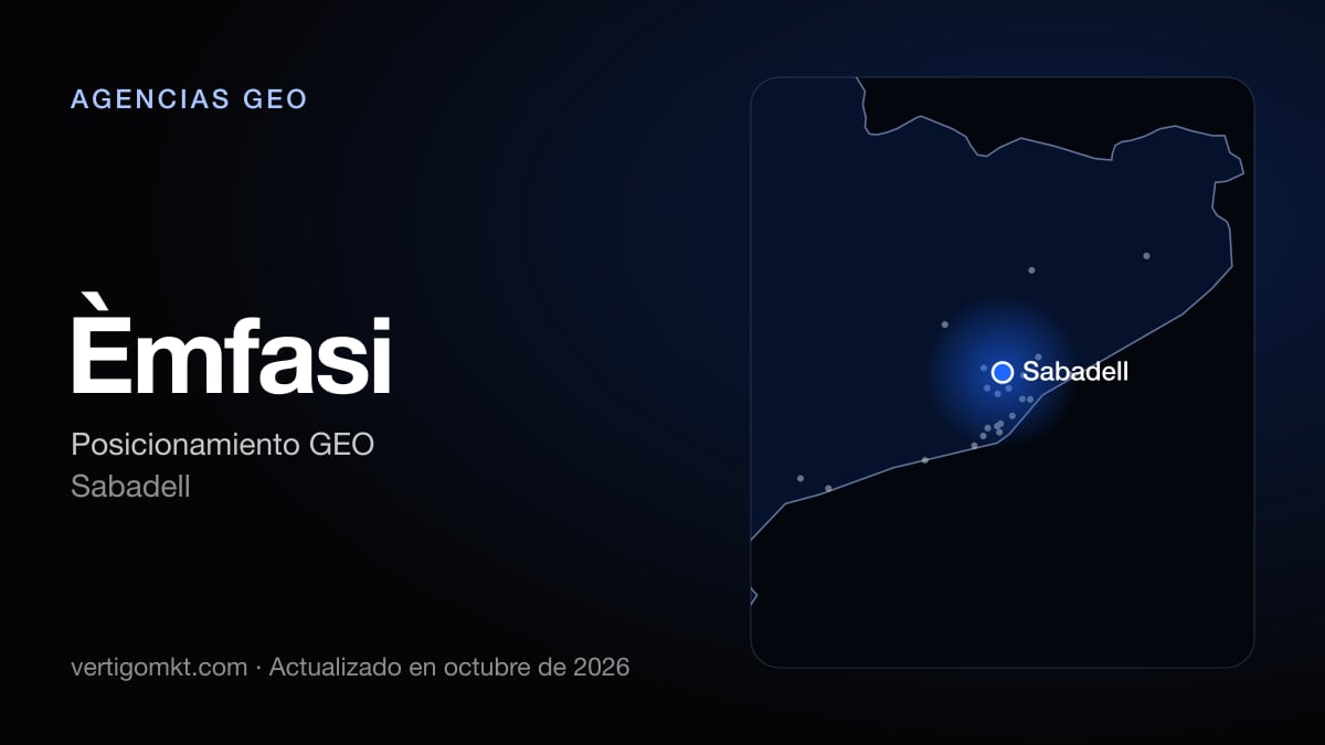 Èmfasi (Sabadell), puesto 10 entre las mejores agencias GEO de Badalona
