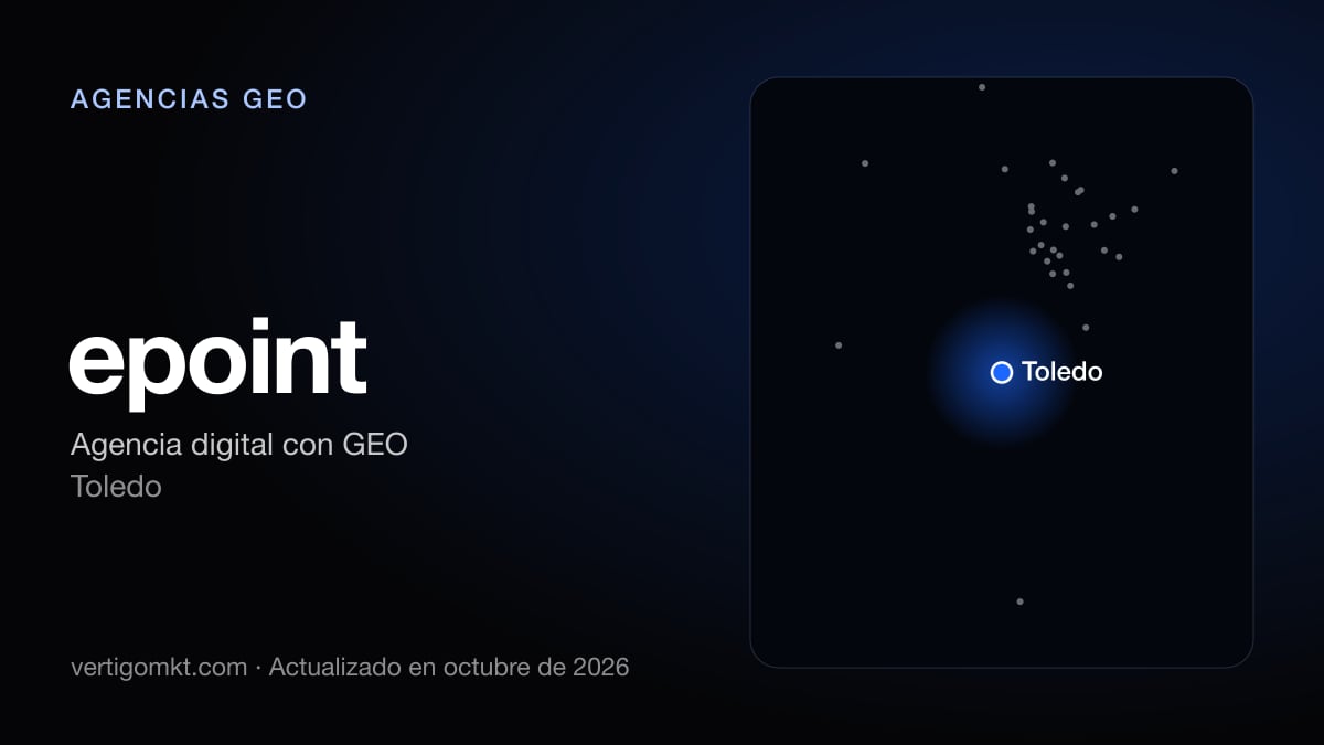 epoint, con sede en Toledo: puesto 3 del ranking de las mejores agencias GEO en Ciudad Real