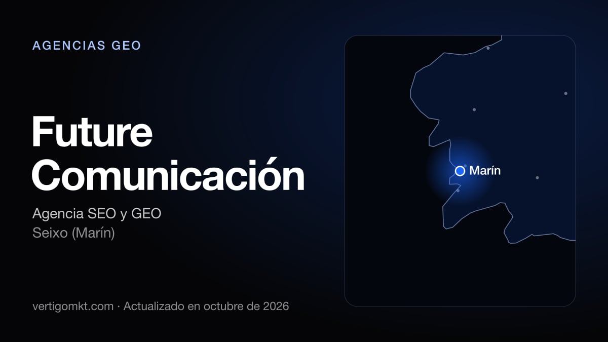 Future Comunicación (Seixo (Marín)), puesto 6 entre las mejores agencias GEO de Vigo