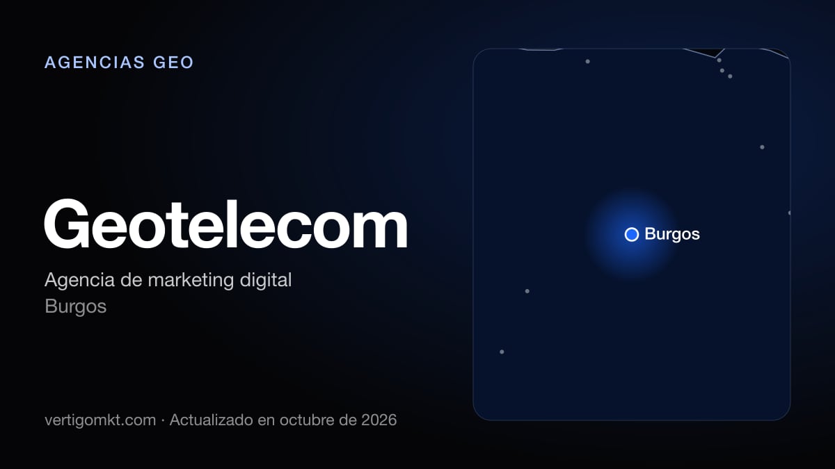 Geotelecom (Burgos), puesto 3 entre las mejores agencias GEO de Burgos