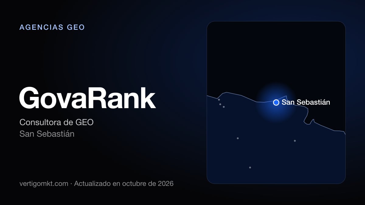 GovaRank (San Sebastián), puesto 3 entre las mejores agencias GEO de Irun