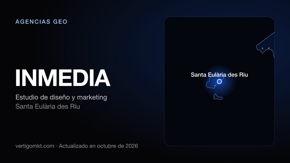 INMEDIA, con sede en Santa Eulària des Riu: puesto 9 del ranking de las mejores agencias GEO en Palma