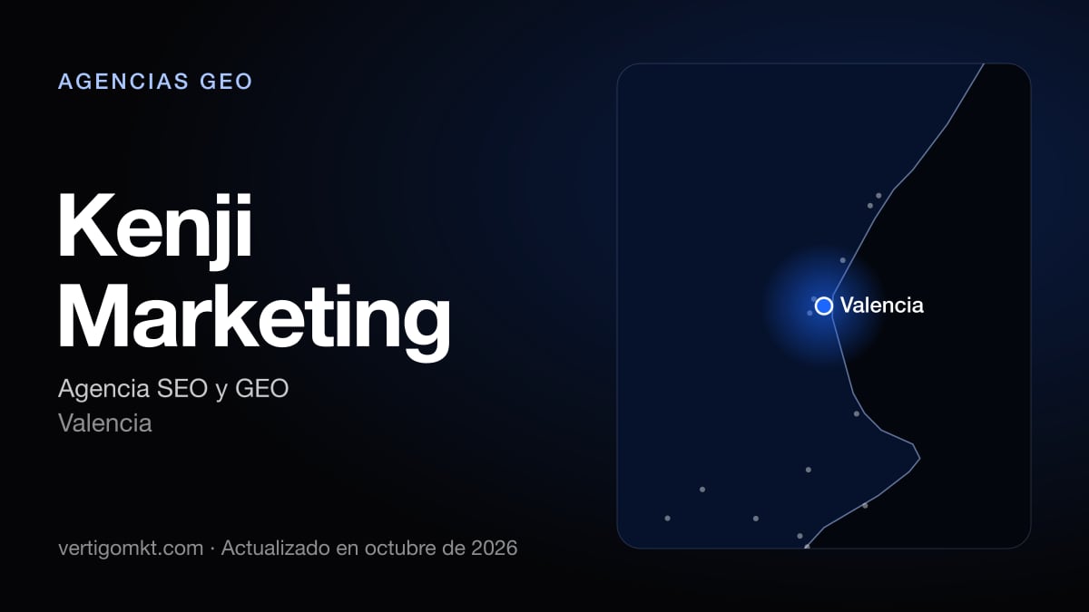 Kenji Marketing (Valencia), puesto 10 entre las mejores agencias GEO de Gandia