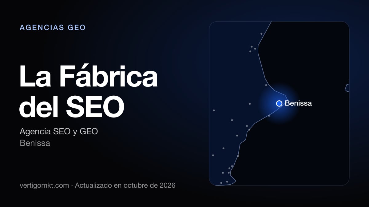 Mejores agencias GEO en Gandia, puesto 2: La Fábrica del SEO, con sede en Benissa