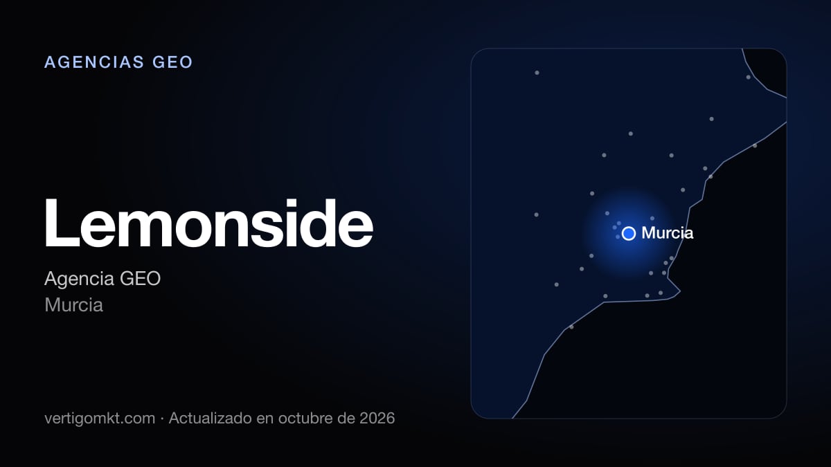 Lemonside (Murcia), puesto 6 entre las mejores agencias GEO de Cartagena