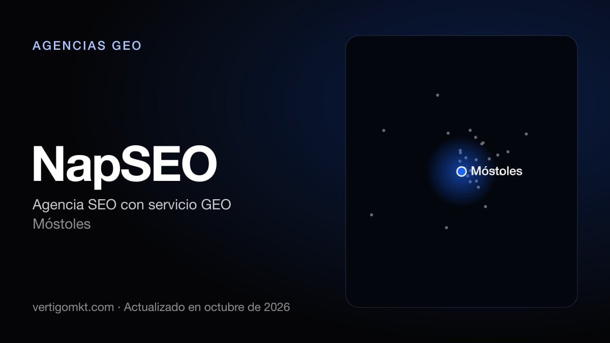 NapSEO (Móstoles), puesto 7 entre las mejores agencias GEO de Móstoles
