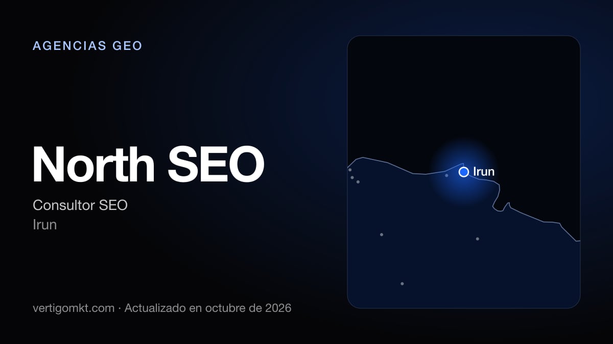 North SEO, con sede en Irun: puesto 6 del ranking de las mejores agencias GEO en Irun