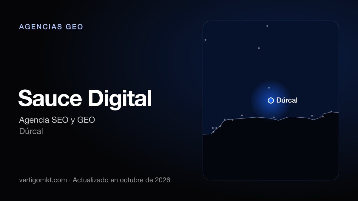 Sauce Digital, con sede en Dúrcal: puesto 5 del ranking de las mejores agencias GEO en Almería