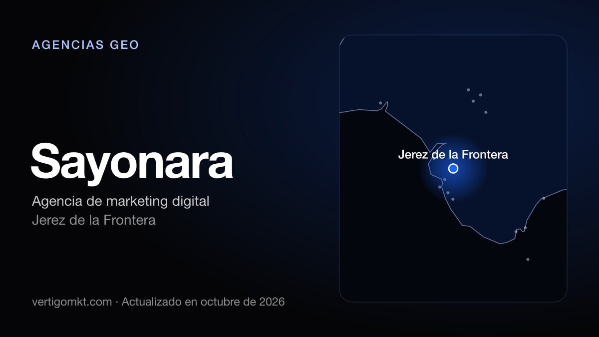 Mejores agencias GEO en Utrera, puesto 8: Sayonara, con sede en Jerez de la Frontera