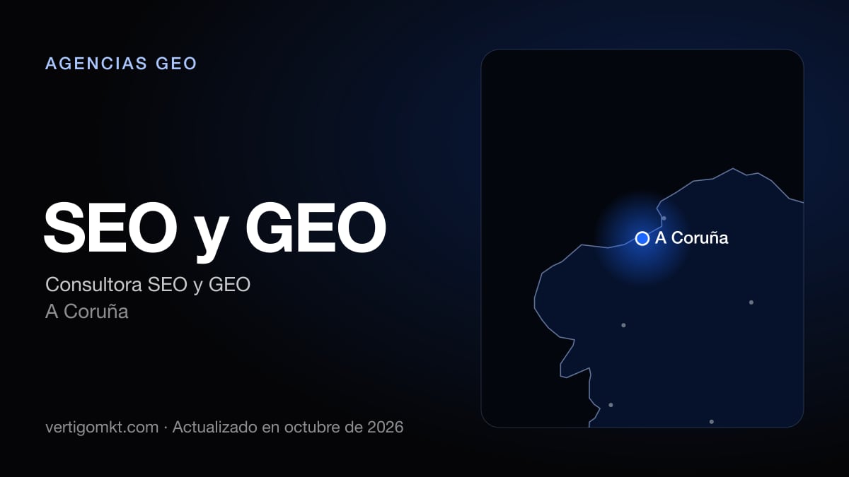 SEO y GEO (A Coruña), puesto 7 entre las mejores agencias GEO de Ferrol