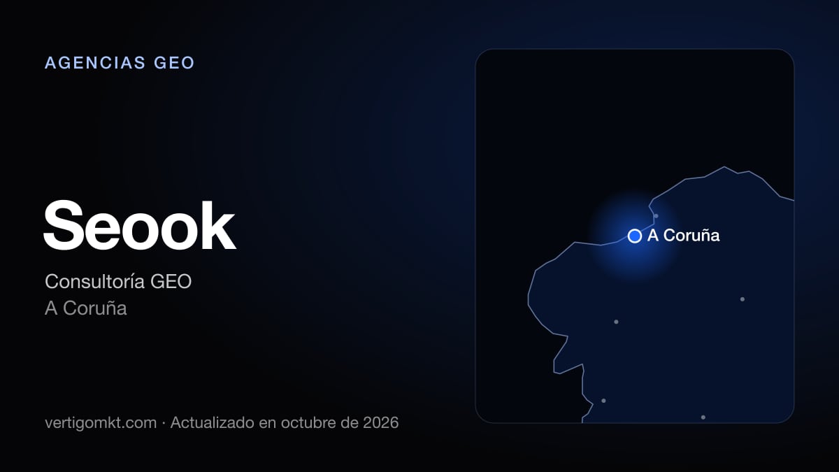 Mejores agencias GEO en Vigo, puesto 9: Seook, con sede en A Coruña