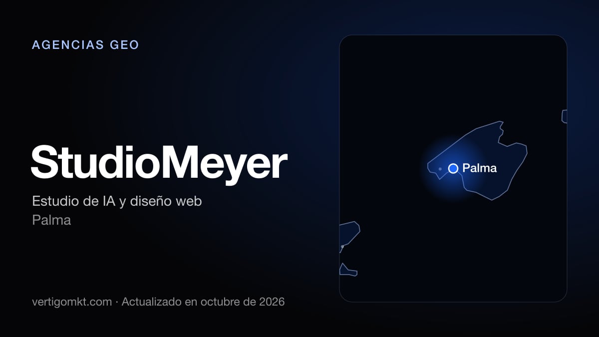 StudioMeyer (Palma), puesto 5 entre las mejores agencias GEO de Palma