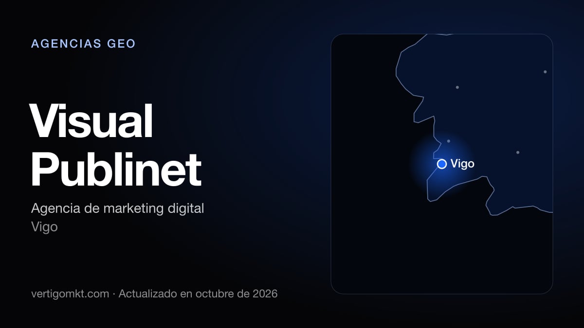 Mejores agencias GEO en España, puesto 5: Visual Publinet, con sede en Vigo