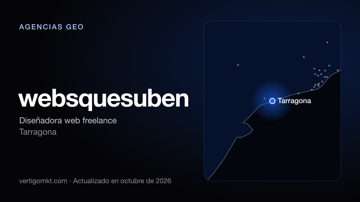 websquesuben (Tarragona), puesto 8 entre las mejores agencias GEO de Tarragona