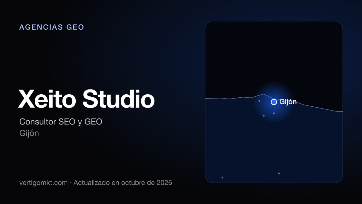 Mejores agencias GEO en Gijón, puesto 10: Xeito Studio, con sede en Gijón