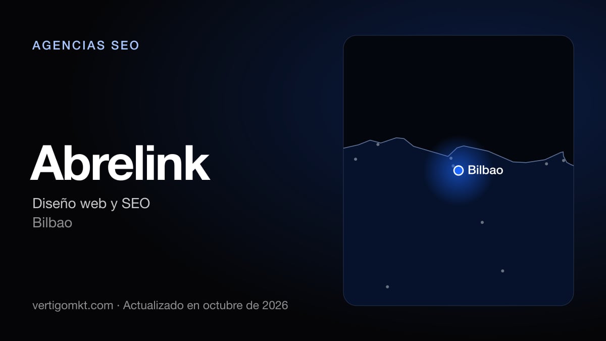 Mejores agencias SEO en Bilbao, puesto 9: Abrelink, con sede en Bilbao