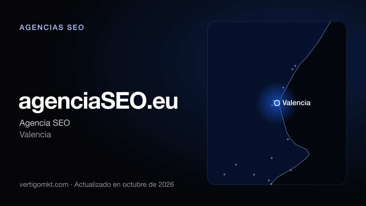 Mejores agencias SEO en Torrente, puesto 3: agenciaSEO.eu, con sede en Valencia