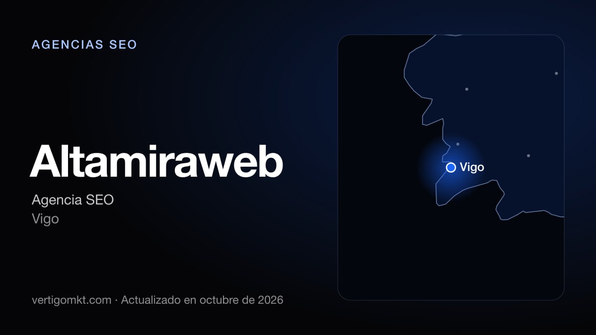 Altamiraweb, agencia SEO en Vigo: puesto 5 del ranking de las mejores agencias SEO en Vigo