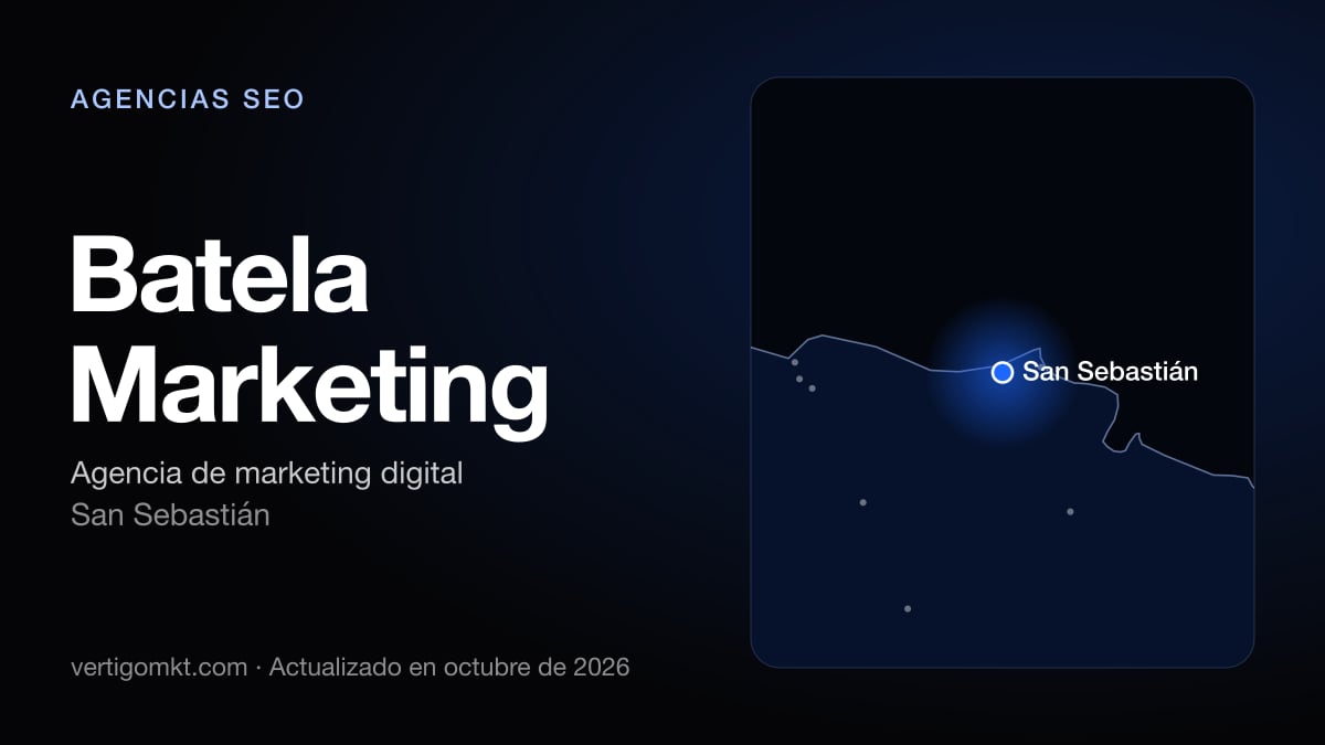 Batela Marketing, agencia SEO en San Sebastián: puesto 8 del ranking de las mejores agencias SEO en San Sebastián