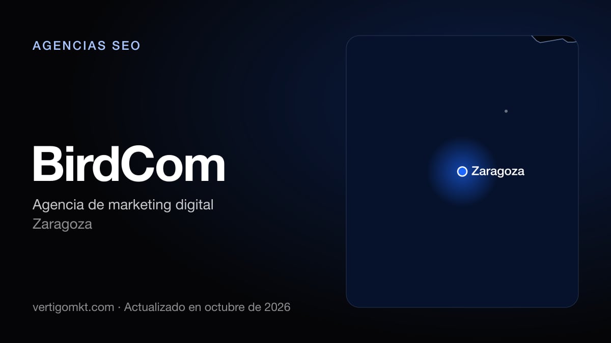 BirdCom (Zaragoza), puesto 9 entre las mejores agencias SEO de Zaragoza