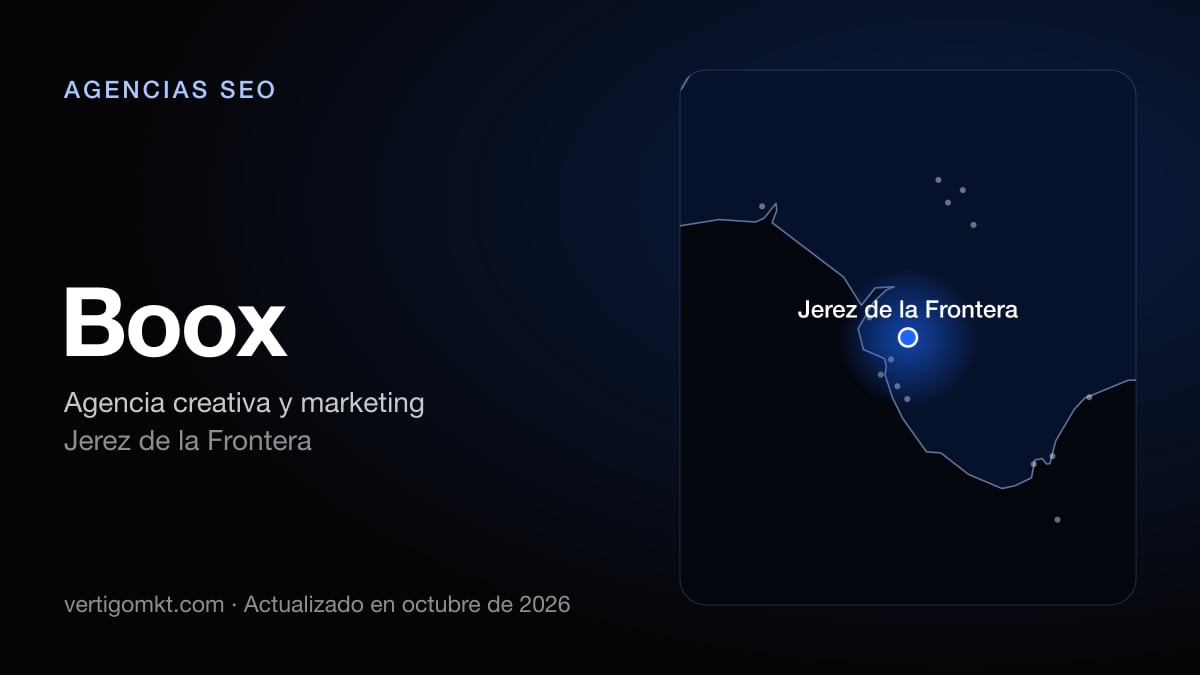 Mejores agencias SEO en Algeciras, puesto 5: Boox, con sede en Jerez de la Frontera