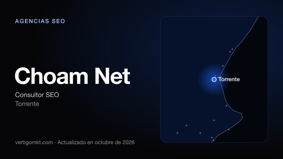 Choam Net (Torrente), puesto 7 entre las mejores agencias SEO de Torrente