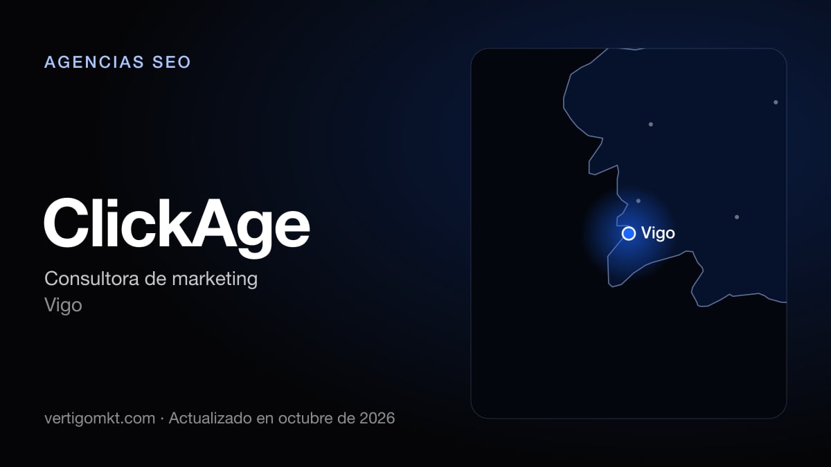 ClickAge (Vigo), puesto 2 entre las mejores agencias SEO de Vigo