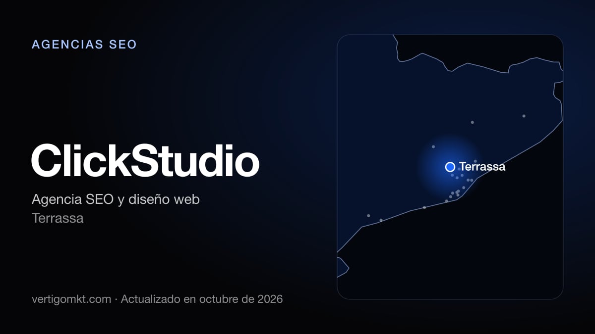ClickStudio, agencia SEO en Terrassa: puesto 10 del ranking de las mejores agencias SEO en Rubí