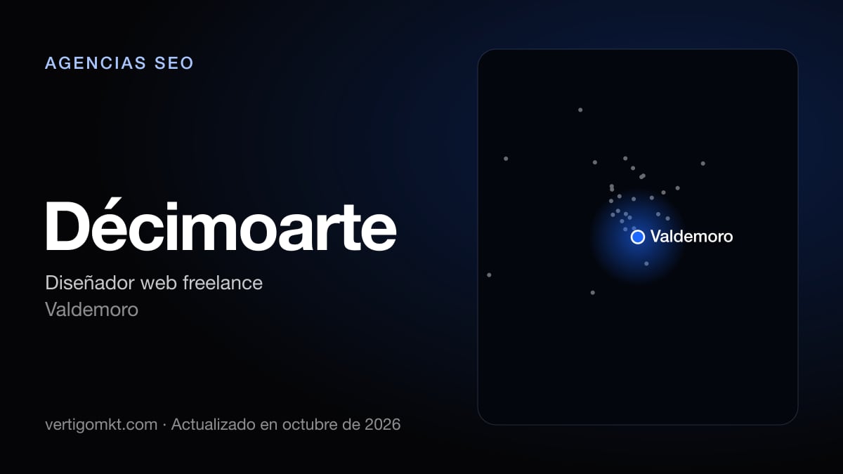 Décimoarte (Valdemoro), puesto 5 entre las mejores agencias SEO de Valdemoro