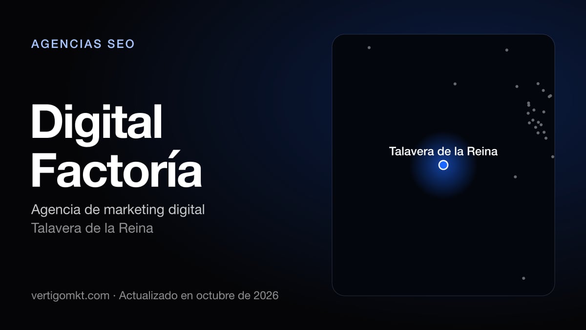 Digital Factoría (Talavera de la Reina), puesto 2 entre las mejores agencias SEO de Talavera de la Reina