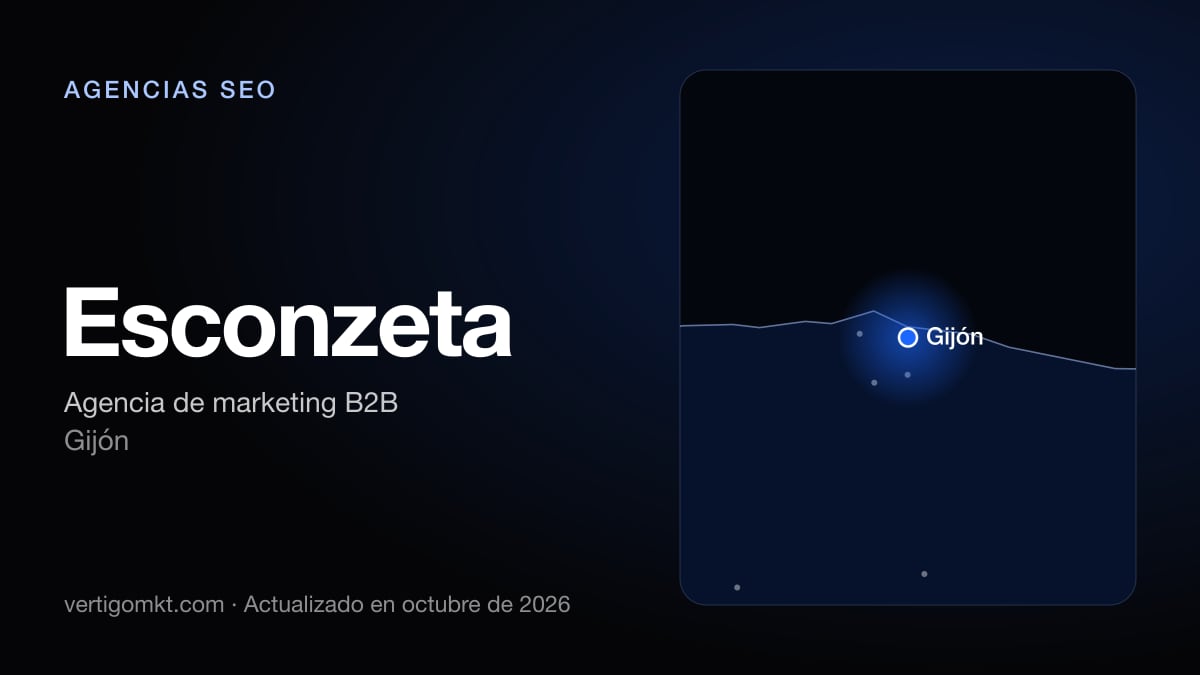 Esconzeta, agencia SEO en Gijón: puesto 7 del ranking de las mejores agencias SEO en Gijón