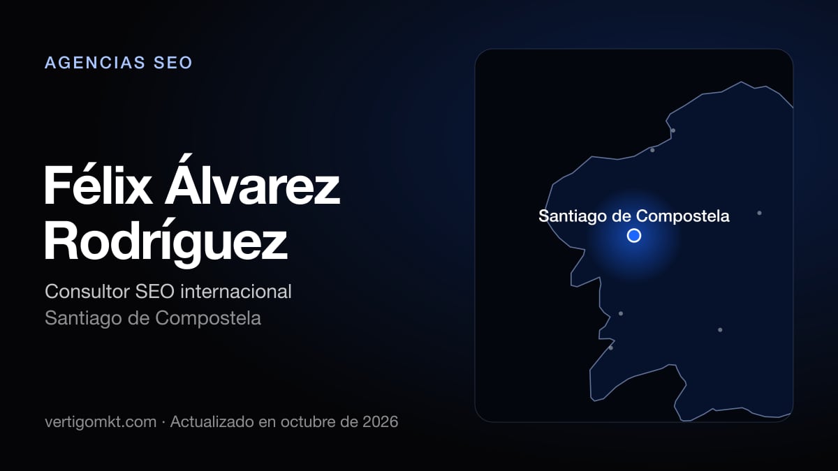 Mejores agencias SEO en Santiago de Compostela, puesto 3: Félix Álvarez Rodríguez, con sede en Santiago de Compostela