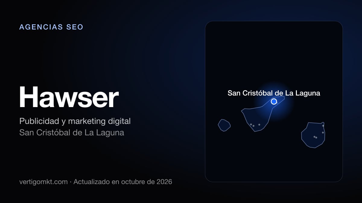 Hawser (San Cristóbal de La Laguna), puesto 3 entre las mejores agencias SEO de Adeje