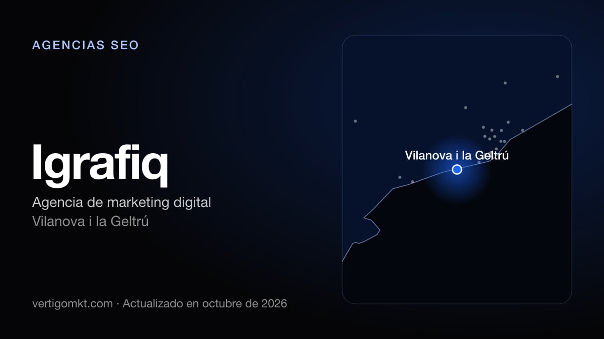 Mejores agencias SEO en Vilanova i la Geltrú, puesto 2: Igrafiq, con sede en Vilanova i la Geltrú