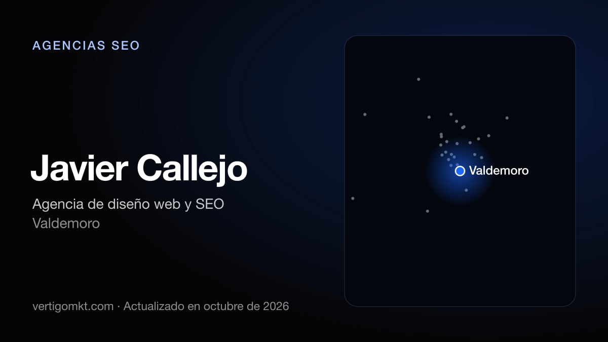 Mejores agencias SEO en Arganda del Rey, puesto 3: Javier Callejo, con sede en Valdemoro
