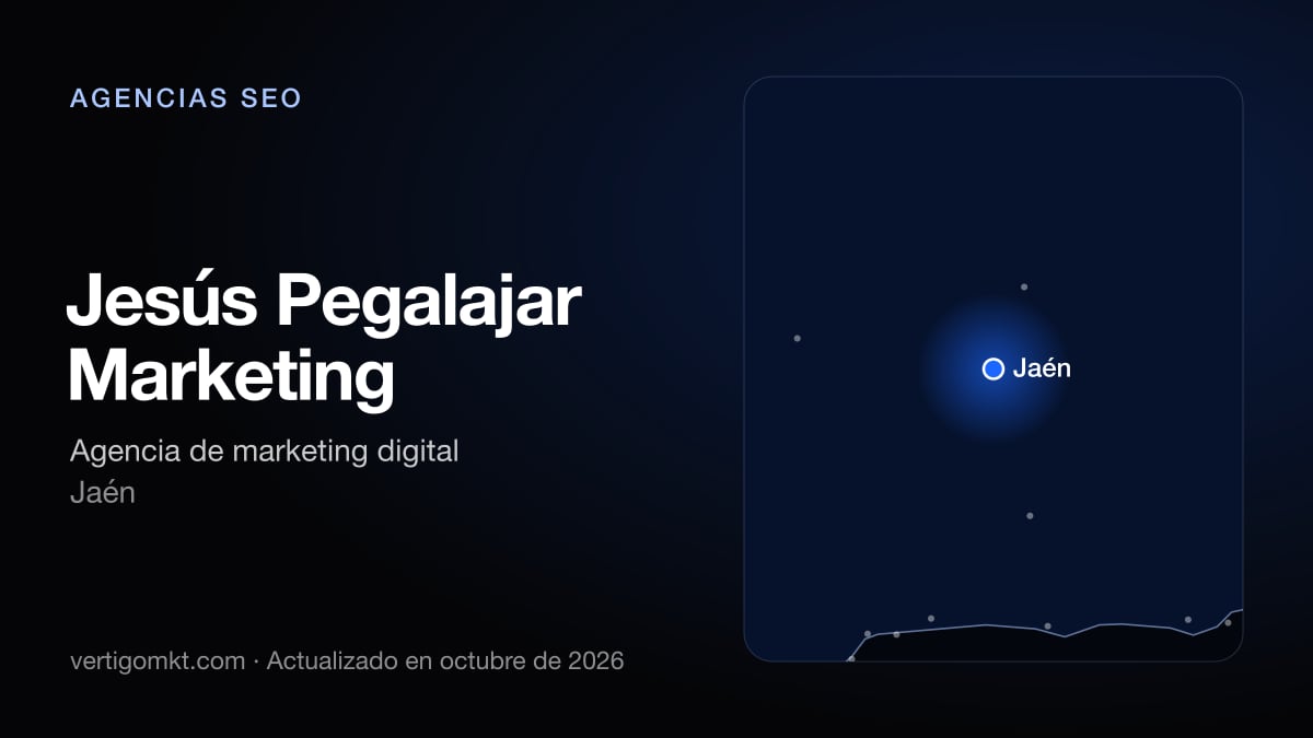 Jesús Pegalajar Marketing (Jaén), puesto 5 entre las mejores agencias SEO de Jaén