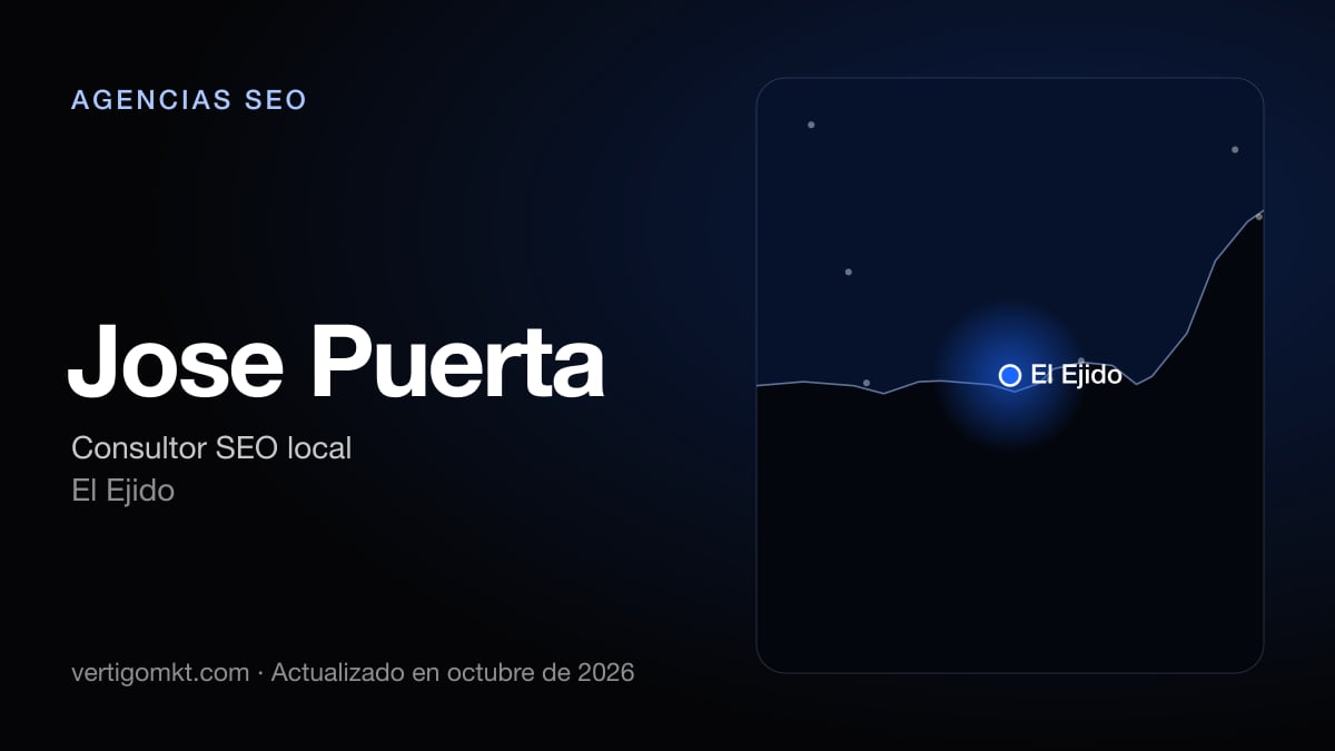 Jose Puerta (El Ejido), puesto 3 entre las mejores agencias SEO de El Ejido