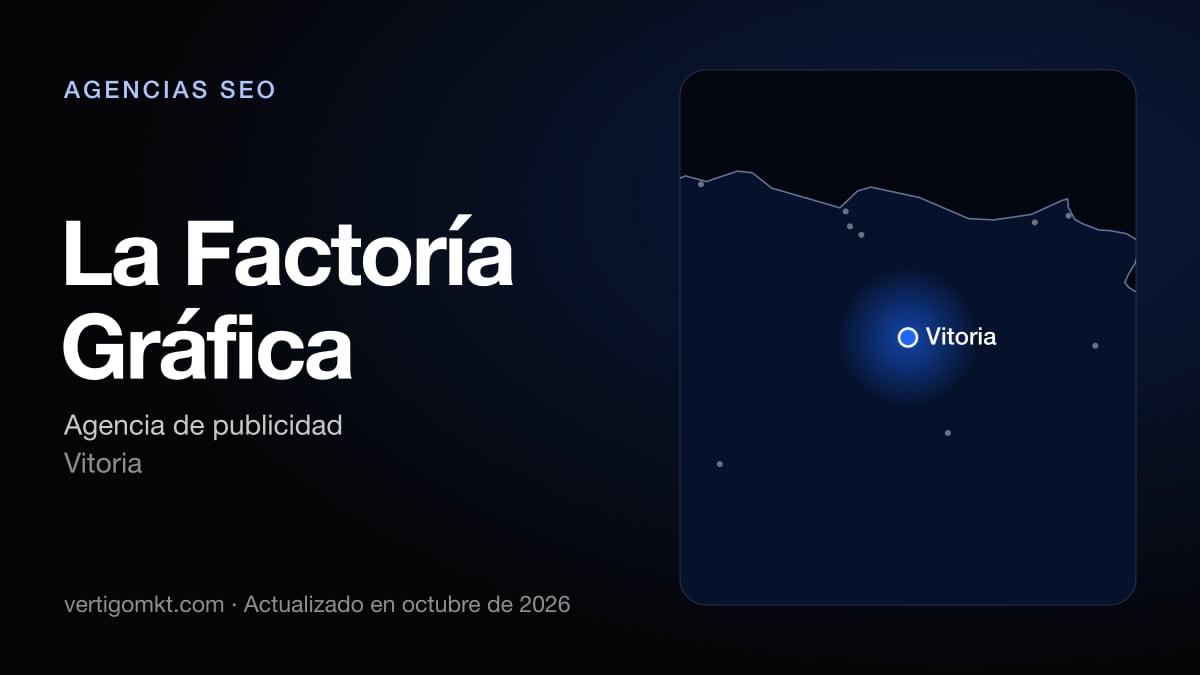 La Factoría Gráfica, agencia SEO en Vitoria: puesto 7 del ranking de las mejores agencias SEO en Vitoria