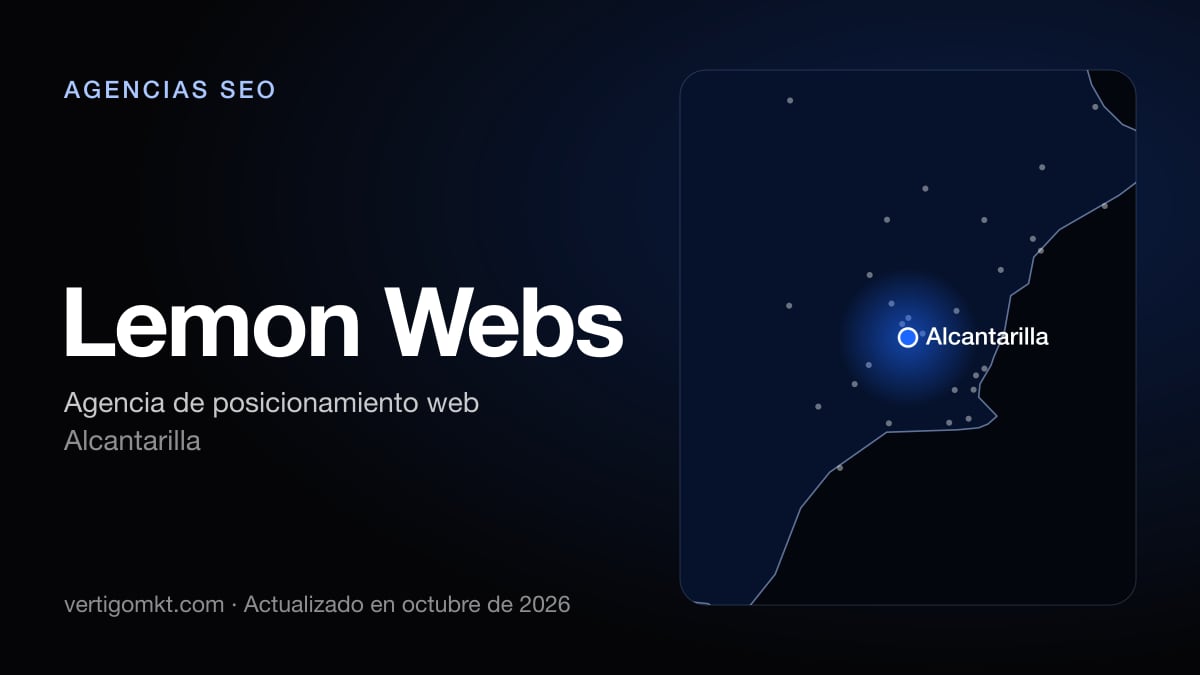 Lemon Webs (Alcantarilla), puesto 6 entre las mejores agencias SEO de Alcantarilla