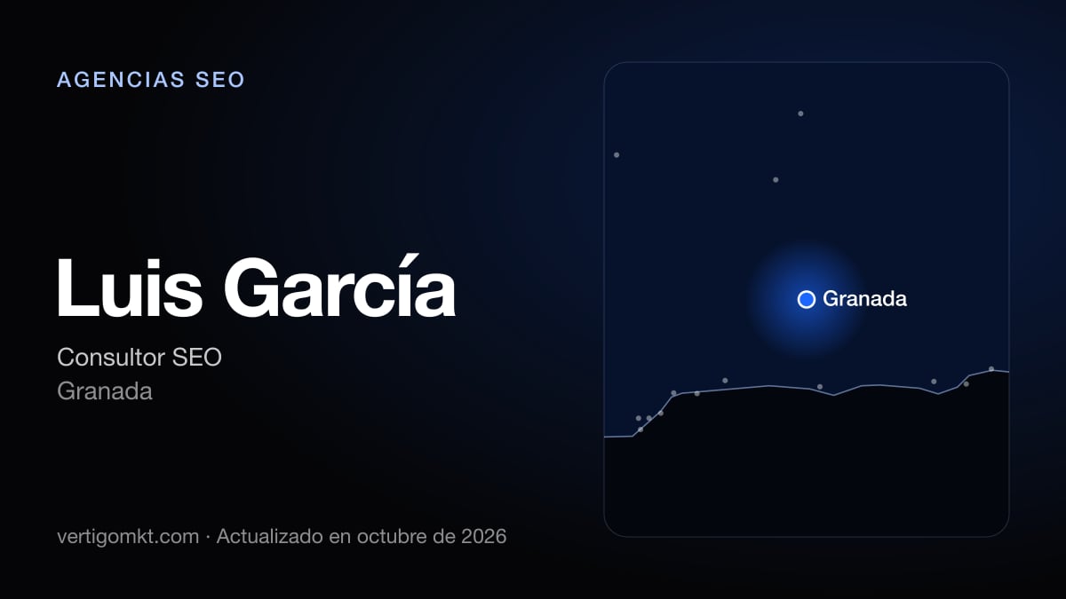 Luis García, agencia SEO en Granada: puesto 10 del ranking de las mejores agencias SEO en Granada
