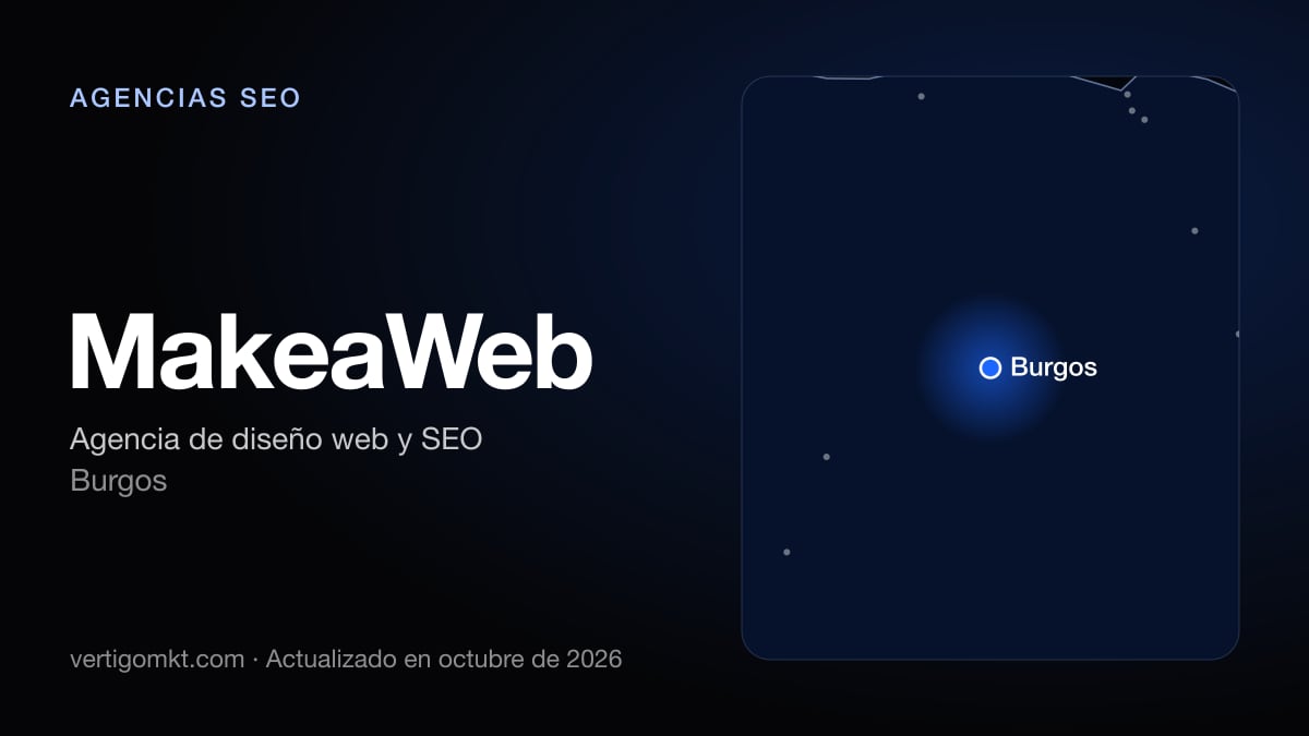 Mejores agencias SEO en Burgos, puesto 7: MakeaWeb, con sede en Burgos