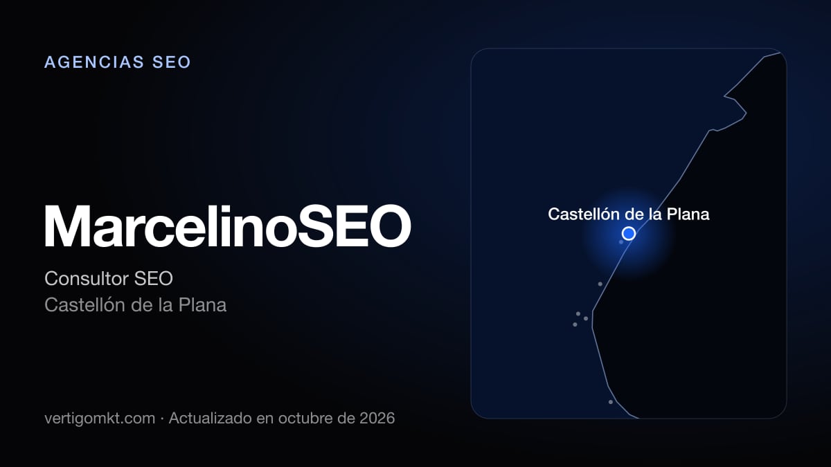 MarcelinoSEO, agencia SEO en Castellón de la Plana: puesto 10 del ranking de las mejores agencias SEO en Castellón de la Plana